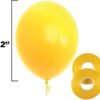 Set 10 baloane latex, Galben, 30cm, Ropet - imagine 2