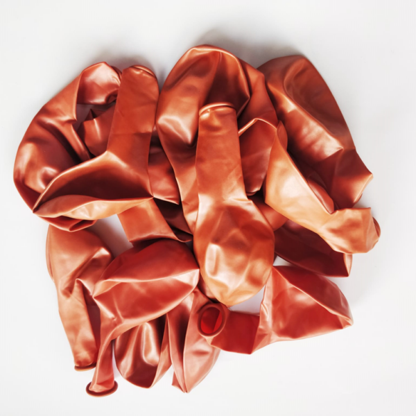 Set 100 baloane latex, Rose Gold, 30cm, Ropet - imagine 2