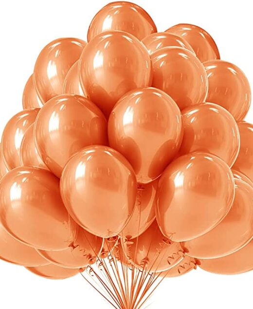Set 100 baloane latex, Rose Gold, 30cm, Ropet