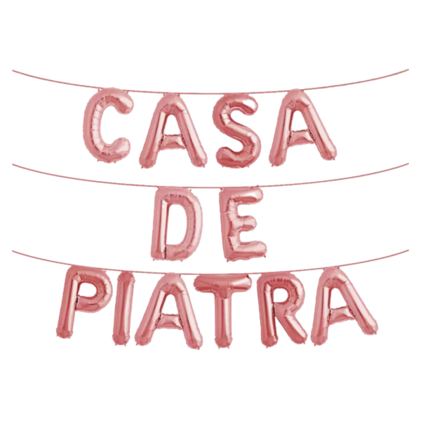 Baloane folie Casa de piatra, Rose Gold, 40cm