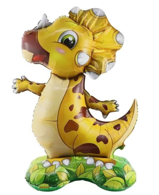 Balon folie cu suport, figurina Dinozaur, 60 cm, Ropet