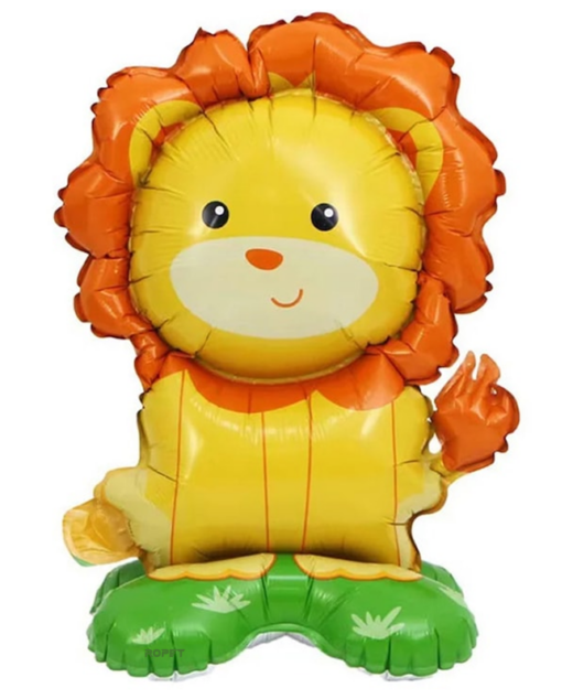 Balon folie cu suport, figurina Leu, 60 cm, Ropet