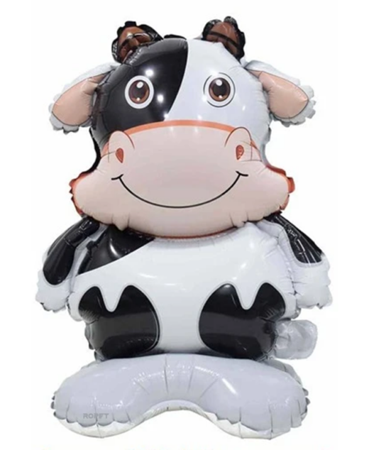 Balon folie cu suport, figurina Vacuta, 60 cm, Ropet