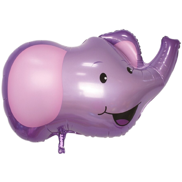 Balon folie, forma cap de elefant, 63.5cm, Ropet