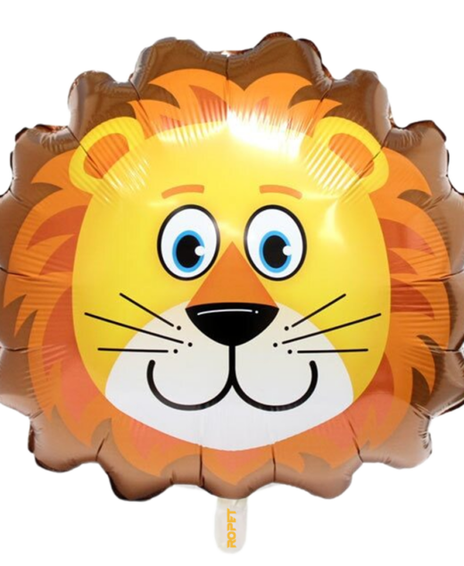 Balon folie, forma cap de leu, 63.5cm, Ropet