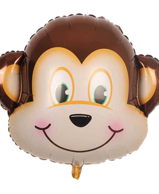 Balon folie, forma cap de maimuta, 63.5cm, Ropet