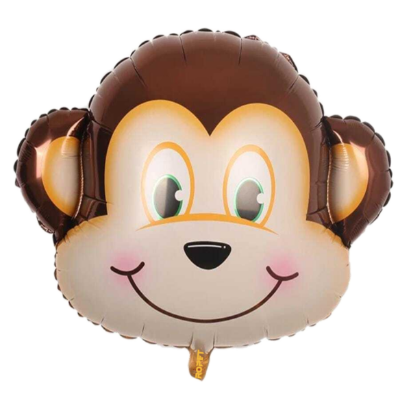 Balon folie, forma cap de maimuta, 63.5cm, Ropet