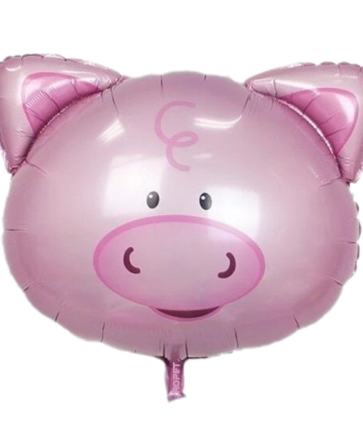 Balon folie, forma cap de purcelus, 63.5cm, Ropet