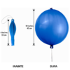 Set 10 baloane latex, Punch Ball, Multicolor, 45cm, Ropet - imagine 2