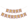 Banner Happy Birthday, Ghirlanda, 2.5m x 17cm, Auriu Rose Chrome, Ropet