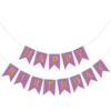 Banner Happy Birthday, Ghirlanda, 2.5m x 17cm, Mov, Ropet