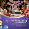 Banner Happy Birthday, Ghirlanda, 2.5m x 17cm, Mov, Ropet - imagine 6
