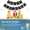 Set 5 baloane confetti auriu si banner Happy Birthday negru - imagine 7