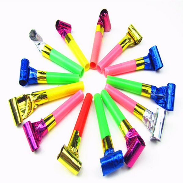 Set 8 fluiere colorate pentru petrecere, 7 cm, aniversare, Ropet - imagine 2