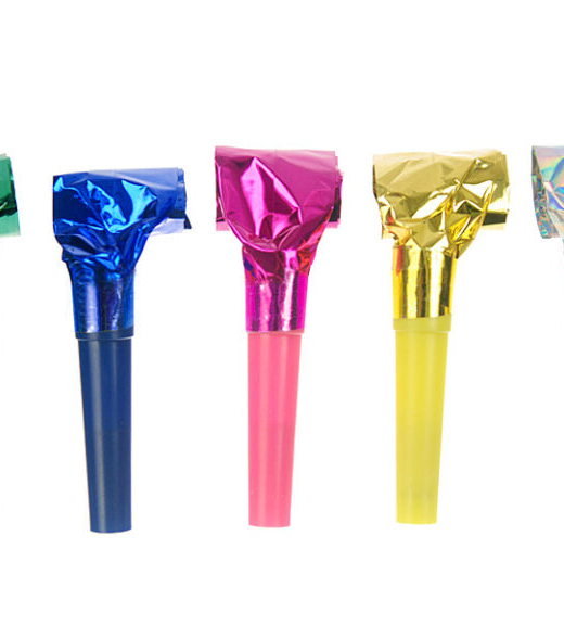 Set 8 fluiere colorate pentru petrecere, 7 cm, aniversare, Ropet