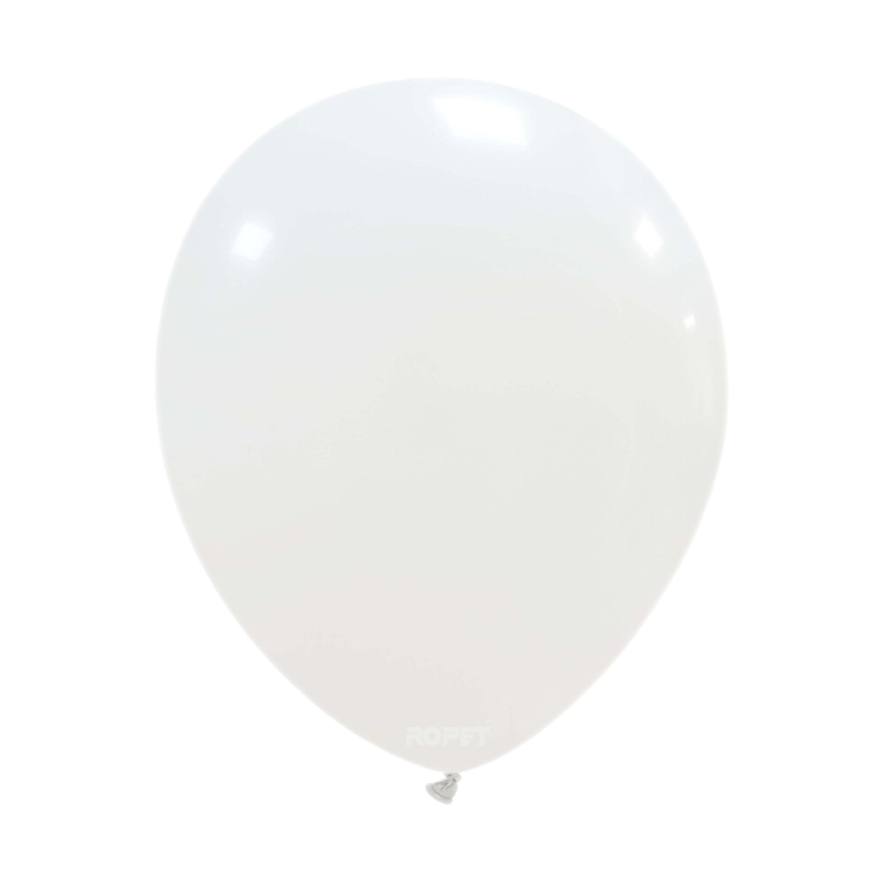 Balon latex, Alb, 30cm, Ropet